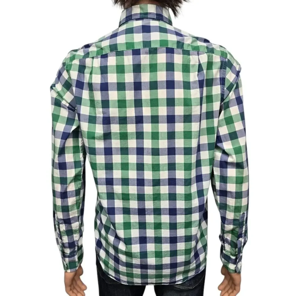 J. Crew Light weight Shirt Men S Buffalo Check Plaid Long Sleeve